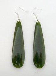 Greenstone Pounamu Drop Earrings Greenstone Pounamu Drop Earrings