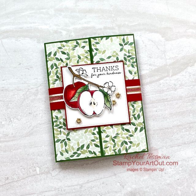 I’m loving the Pop Out Bendy Fun Fold Card. I made one with the Apple Harvest Stamp Set, Apple Blossoms Dies, and Painted Christmas Designer Paper. Visit my 8/20/22 blog post to see more photos and to learn how to make this card. You’ll also be able to follow links in that post to see many other versions of this fun fold card. - Stampin’ Up!® - Stamp Your Art Out! www.stampyourartout.com Fancy Fold Cards, Folded Cards, Cards For Friends, Friend Cards, Apple Harvest, Interactive Cards, Stampin Up Catalog, Fancy Folds, Stamping Up Cards