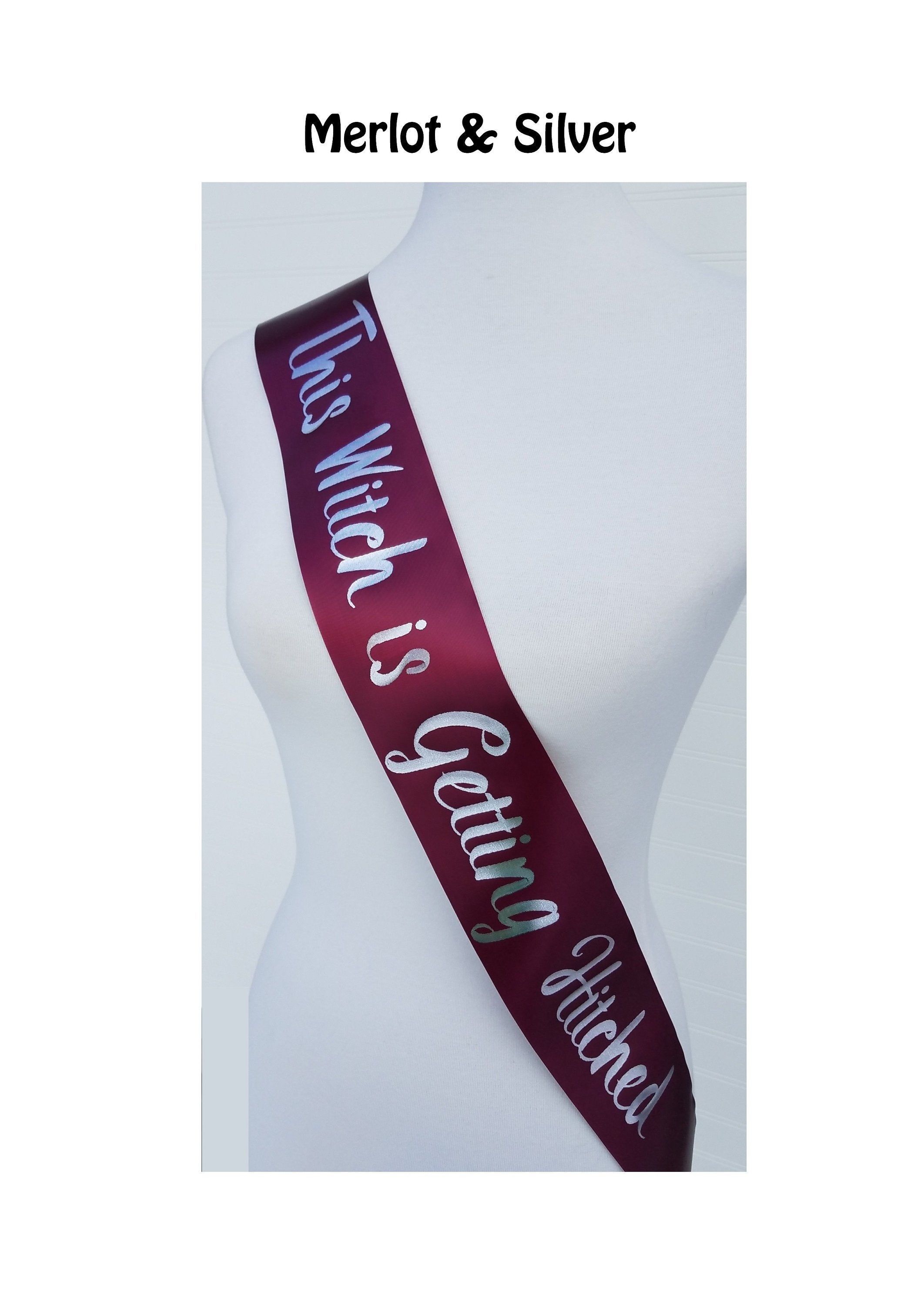 Black Hens Party Sashes White Wording Bridal Shower Bachelorette Night Bridal