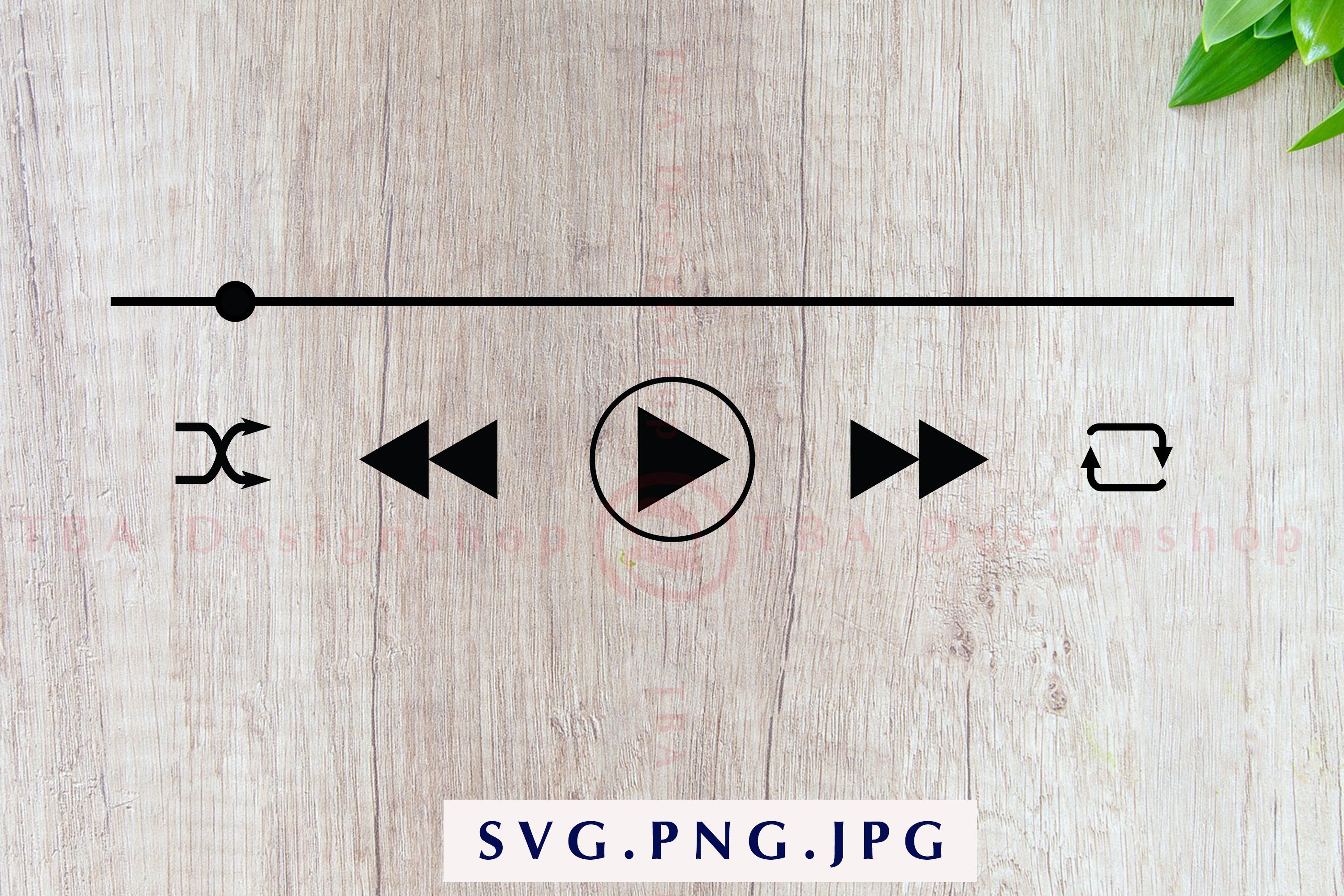 Download Audio Control Buttons svg Music Player Buttons svg Spotify ...