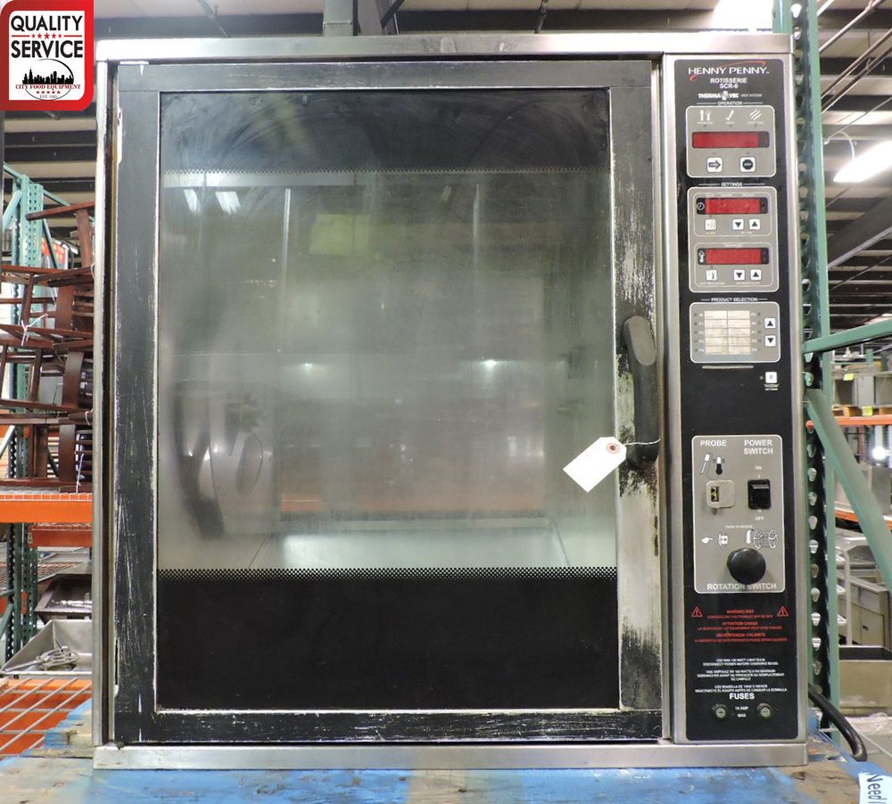 Henny Penny SCR-6 Electric Digital Commercial Chicken Rotisserie for