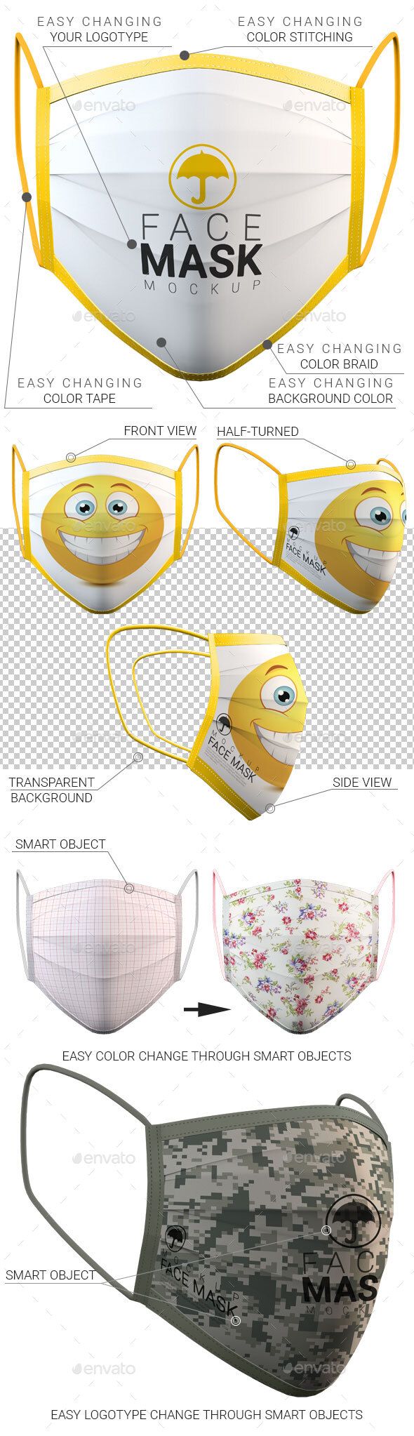 Download 668+ Box Mask Mockup PSD File