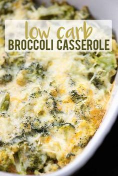 Broccoli Cheese Casserole - extra cheesy and low c Broccoli Cheese Casserole - extra cheesy and low c