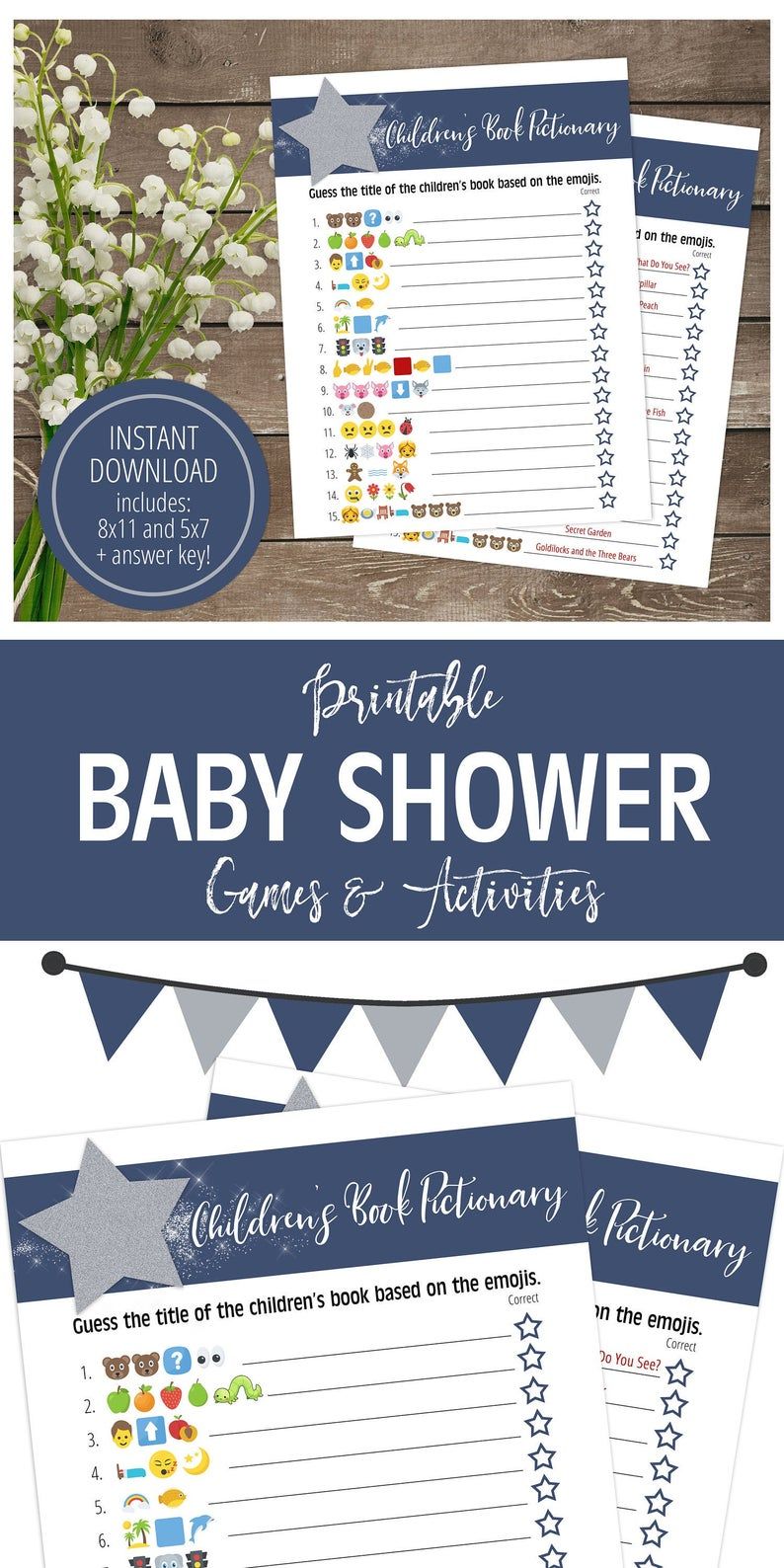 Twinkle Twinkle Little Star Party Decor SG8 Editable Name Cards Boy Baby Shower Place Card Instant Download