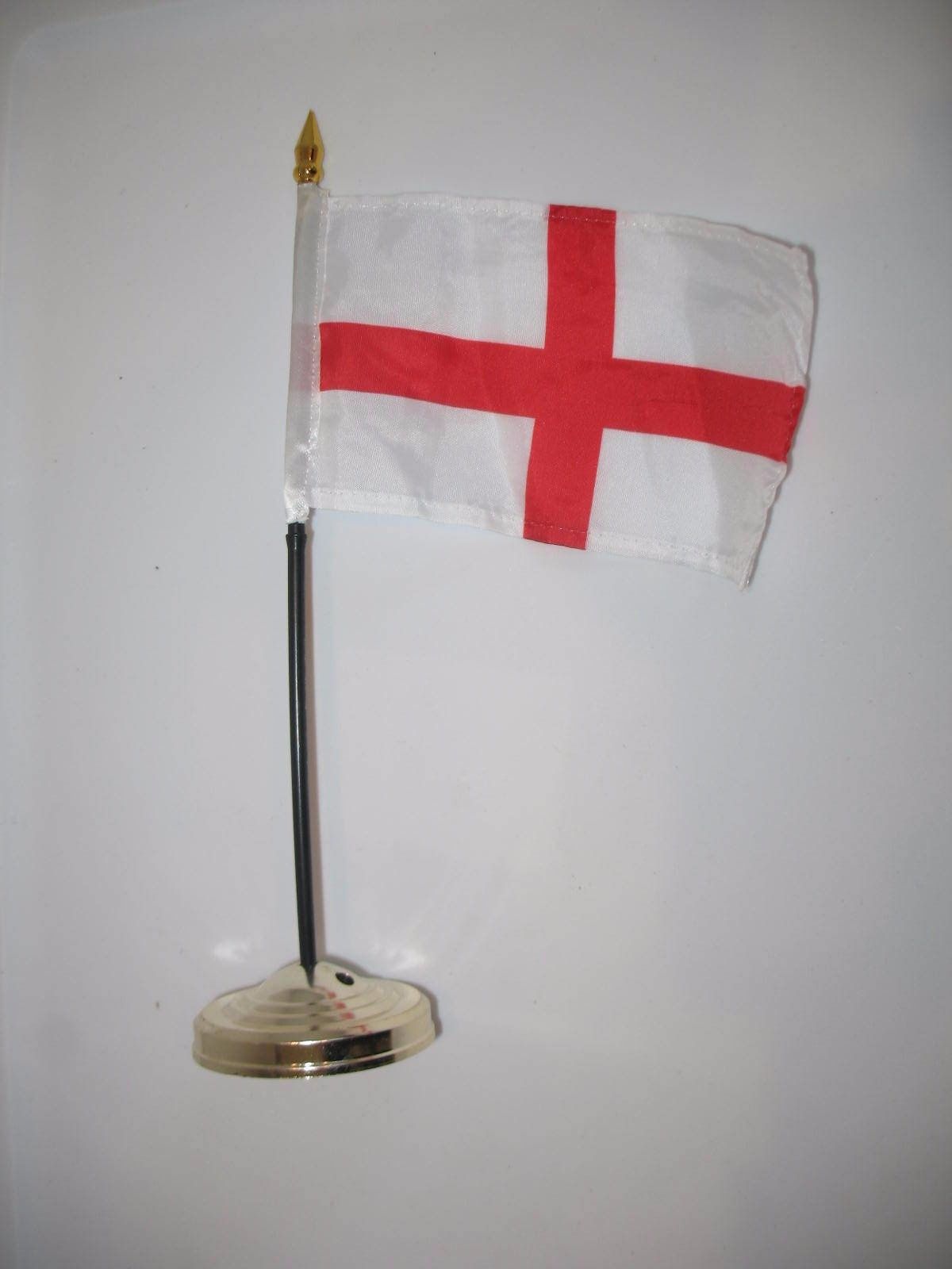 St George George's Cross England 4"x6" Flag Desk Table Stick St St George George's Cross England 4"x6" Flag Desk Table Stick St