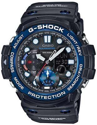 Casio G Shock Gulfmaster Twin Sensor Tide Function Black With Blue Accents Casio G Shock Watches Casio G Shock G Shock Watches Casio G Shock Gulfmaster Twin Sensor Tide Function Black With Blue Accents Casio G Shock Watches Casio G Shock G Shock Watches