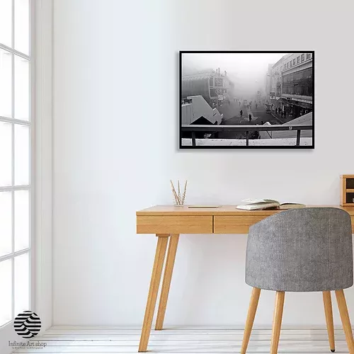 Black and White Street Photography,Foggy City Print,Skopje ,Digital Download. | Infinite Art Shop Apartment Wall Decor, Office Wall Decor, Modern Wall Decor, Red Art Print, Wall Art Prints, Infinite Art, Photography Prints Art, Sunset Photography, White Photography