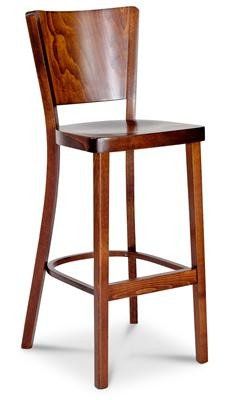 Parker Traditional Timber Bar Stool 76cm In Walnut Parker Traditional Timber Bar Stool 76cm In Walnut