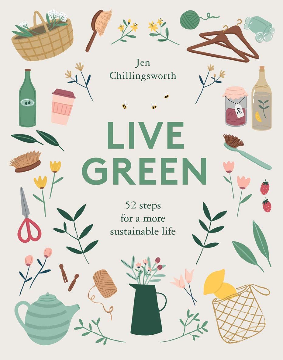 Live Green is a practical guide of 52 sustainable living changes – one for each week of the year – you can make to be more self-sufficient and reduce your impact on the environment. Many of us are already doing what we can to adopt a greener lifestyle. We recycle, try to reduce our waste and plastics, choose organic food when shopping, eat less meat and opt for environmentally friendly cleaning products. Yet we often wish we were doing more and it can be overwhelming to know where to start. Live Environmentally Friendly Cleaning Products, Environmentally Friendly Living, Eco Friendly Living, Eco Friendly House, Eco Friendly Products, Eco Friendly Art, Sustainable Products, Sustainable Practices, Sustainable Clothing