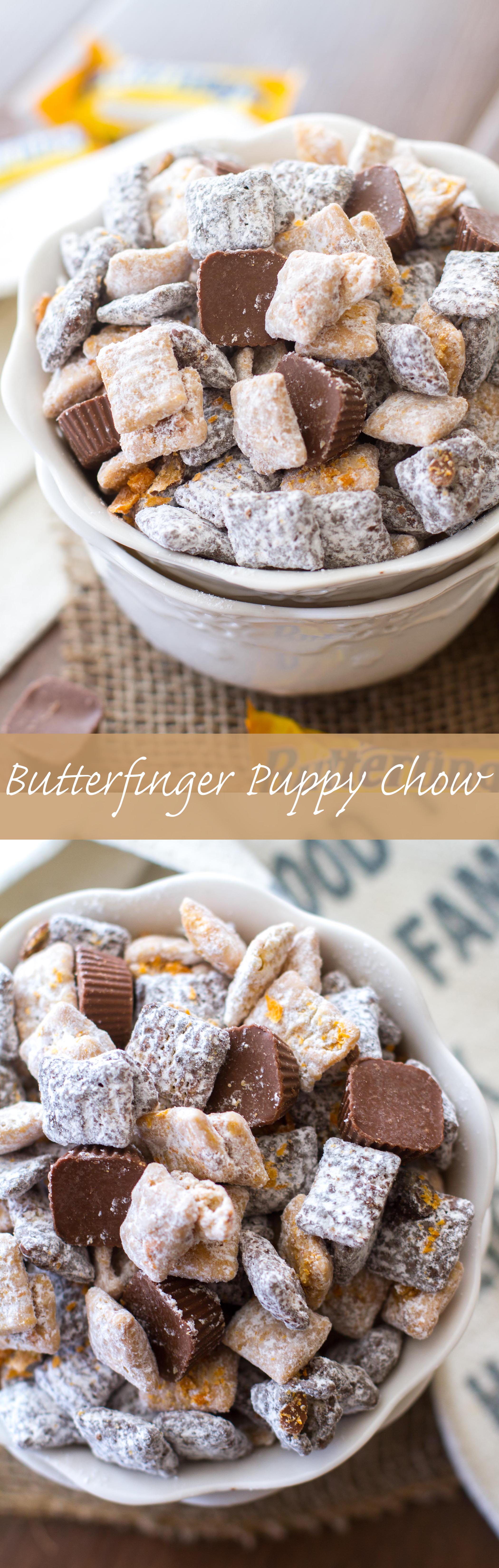 Butterfinger Puppy Chow Dessert Recipes Easy Puppy Chow Recipe Snacks butterfinger-puppy-chow-dessert-recipes-easy-puppy-chow-recipe-snacks