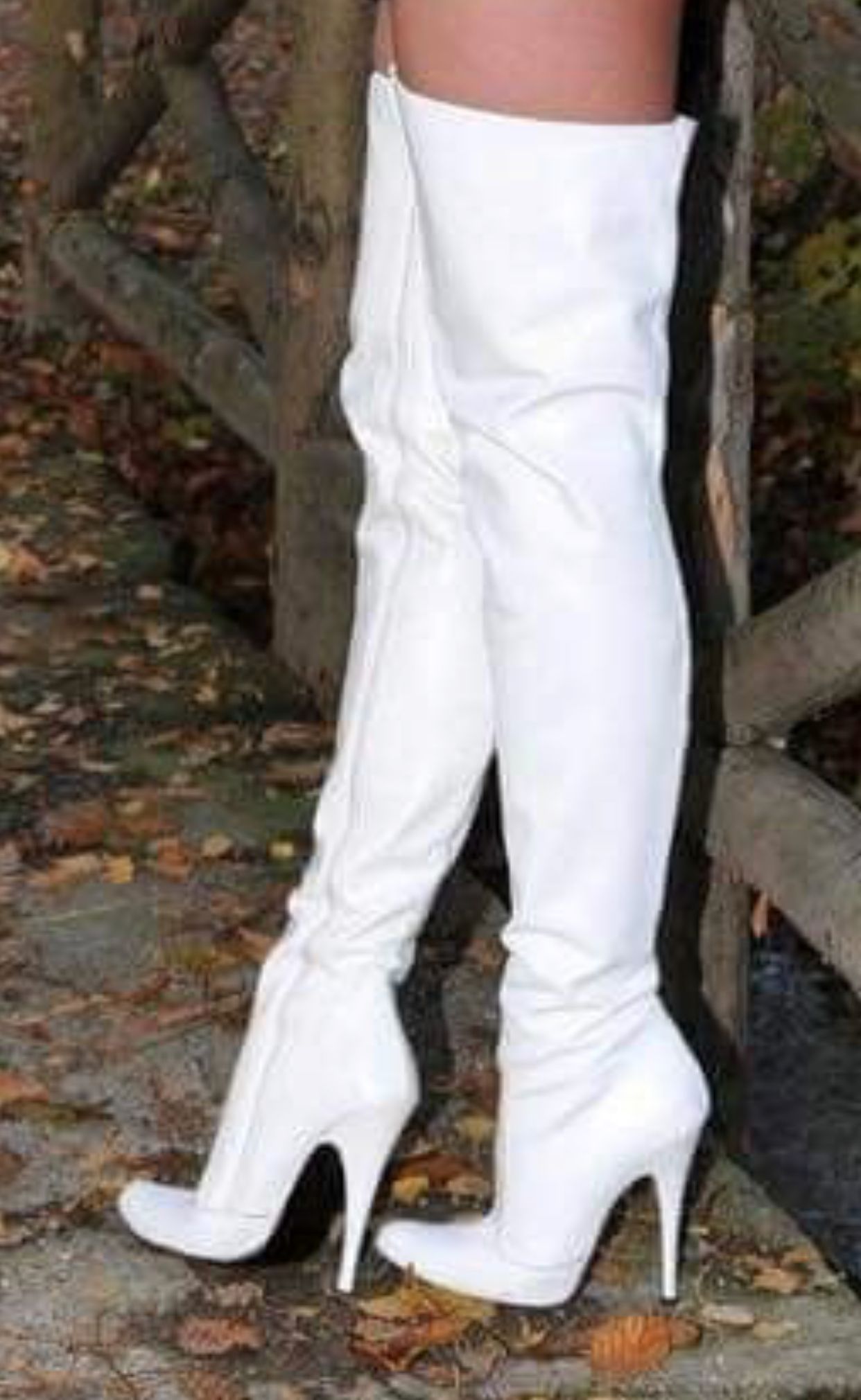 Message, white thigh high boots confirm. And Question white thigh high boots