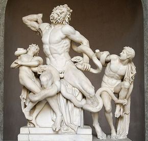 Laocoön and his sons, also known as the Laocoön Group. Marble, copy after an Hellenistic original from ca. 200 BC. Found in the Baths of Trajan, 1506. Ancient Romans, Ancient Art, Ancient History, Art History, Ancient Greek Sculpture, Greek Statues, Caravaggio, Critique D'art, Sculpture Lessons