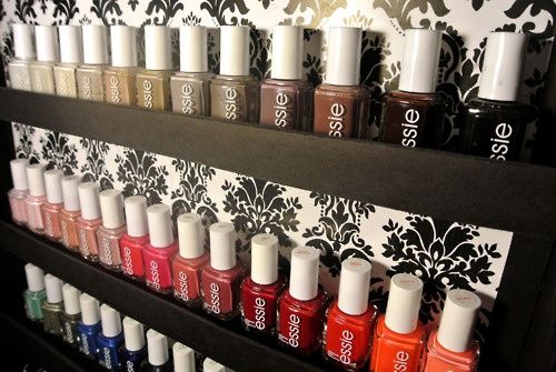 Organize Nail Polish On The Inside Of A Closet Door All Organize Nail Polish On The Inside Of A Closet Door All Essie
