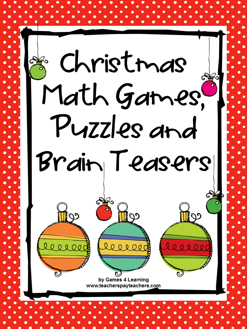 4th Grade Christmas Party Ideas Part - 17: Christmas Math, Games, Puzzles And Brain Teasers From Games 4 Learning. Loaded With