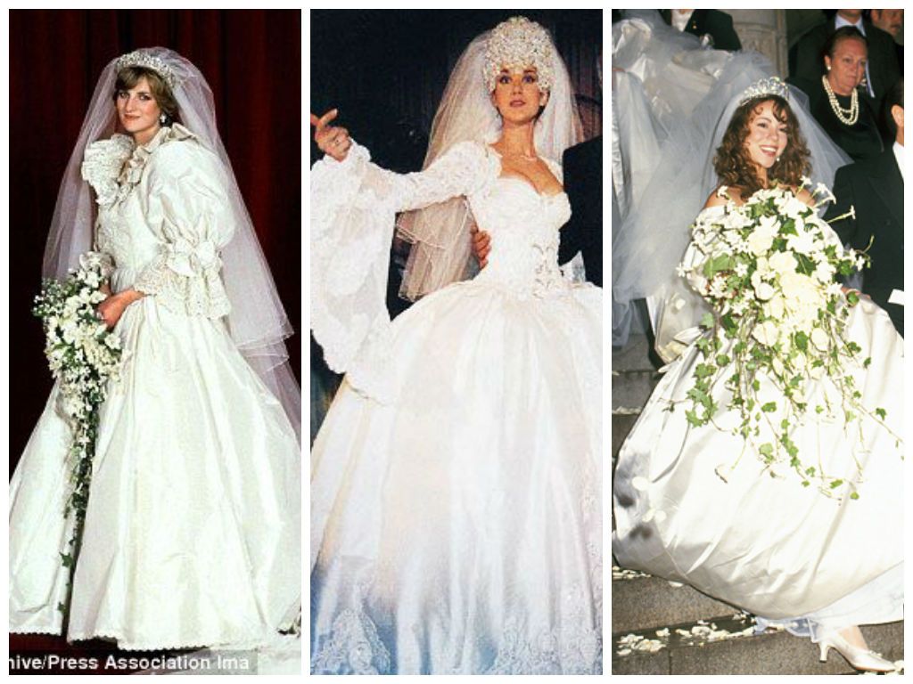Who Had The Most Outrageous Gown Princess Diana In 1981 Celine Princess Diana In Celine Dion Mariah Carey
