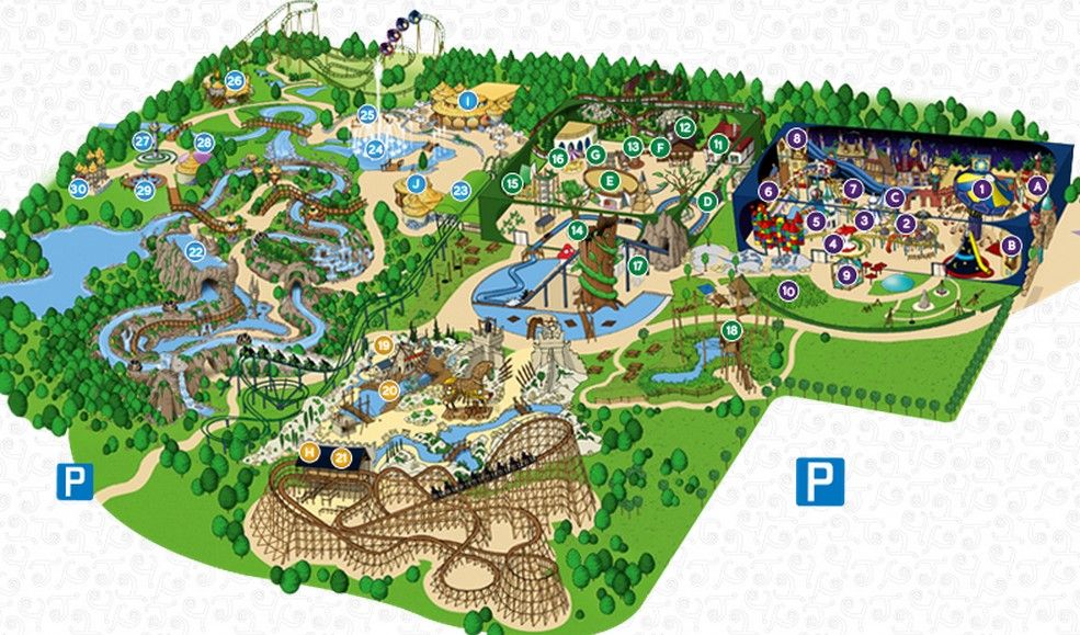 Toverland | Theme parks rides, Theme park, Four square