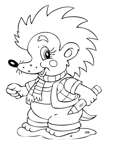 Hedgehog Coloring Page Ausmalbilder Ausmalen Bilder