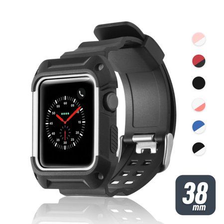 38mm Apple Watch Band by Zodaca Rugged 38mm Apple Watch Band by Zodaca Rugged