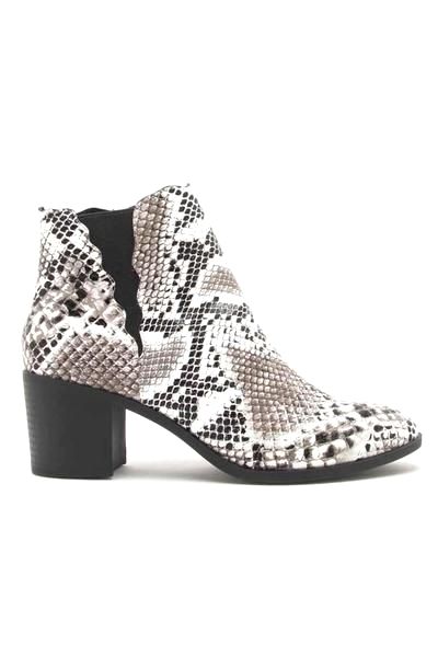 snake black heels
