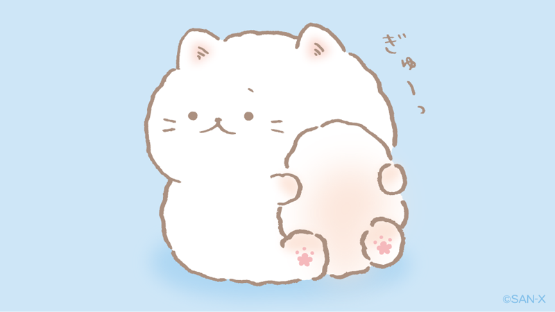 ふんわりねころん 公式 かわいいイラスト キュートなスケッチ かわいい動物の絵