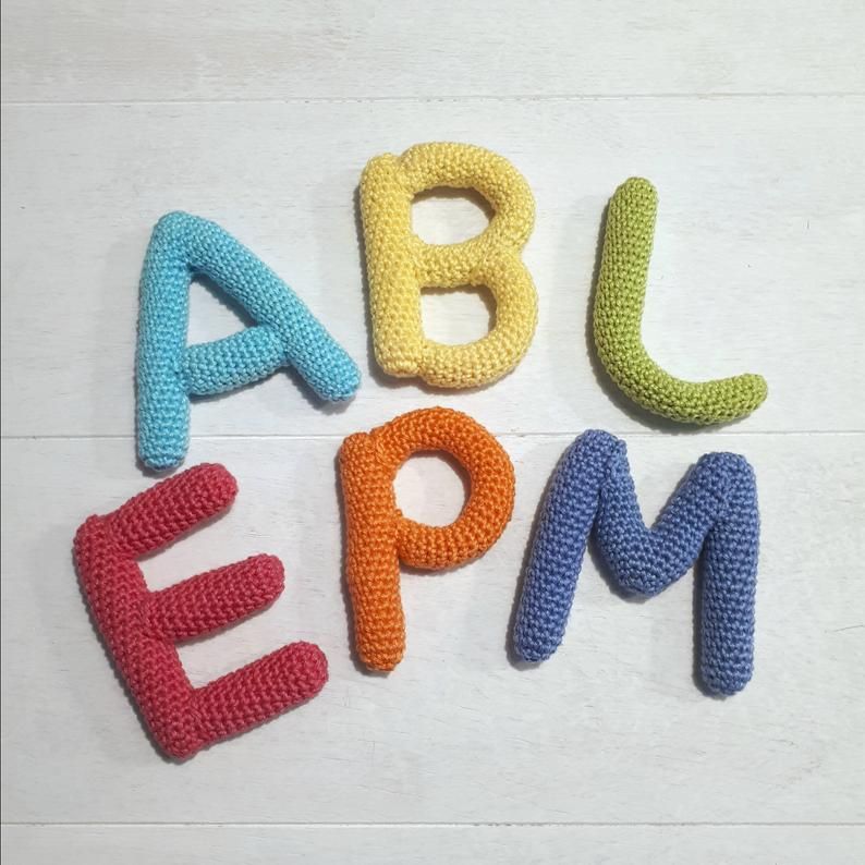 Alphabet letters crochet pattern crochet letters tutorial | Etsy