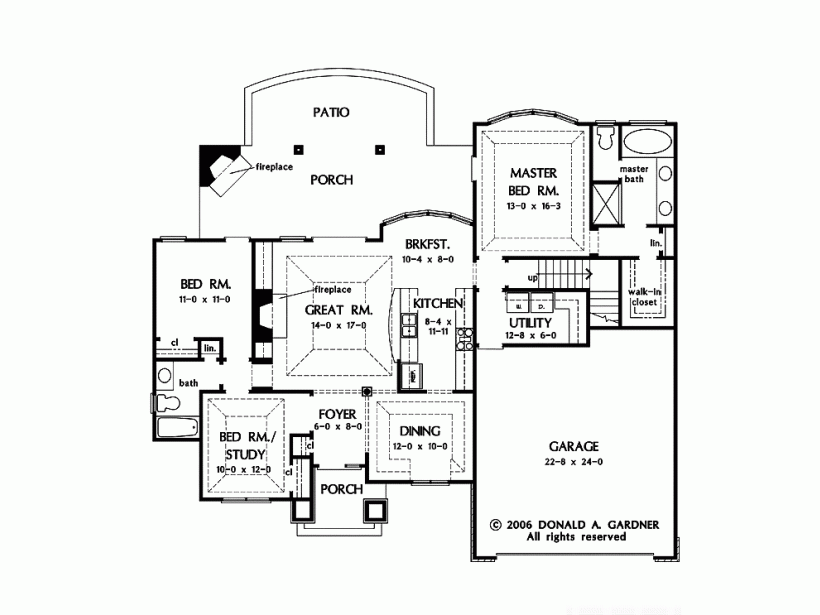 Custom Home House Plan 1,578 SF Blueprint Plans