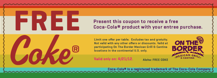 on the border freebies each day through 5 5 restaurant deals