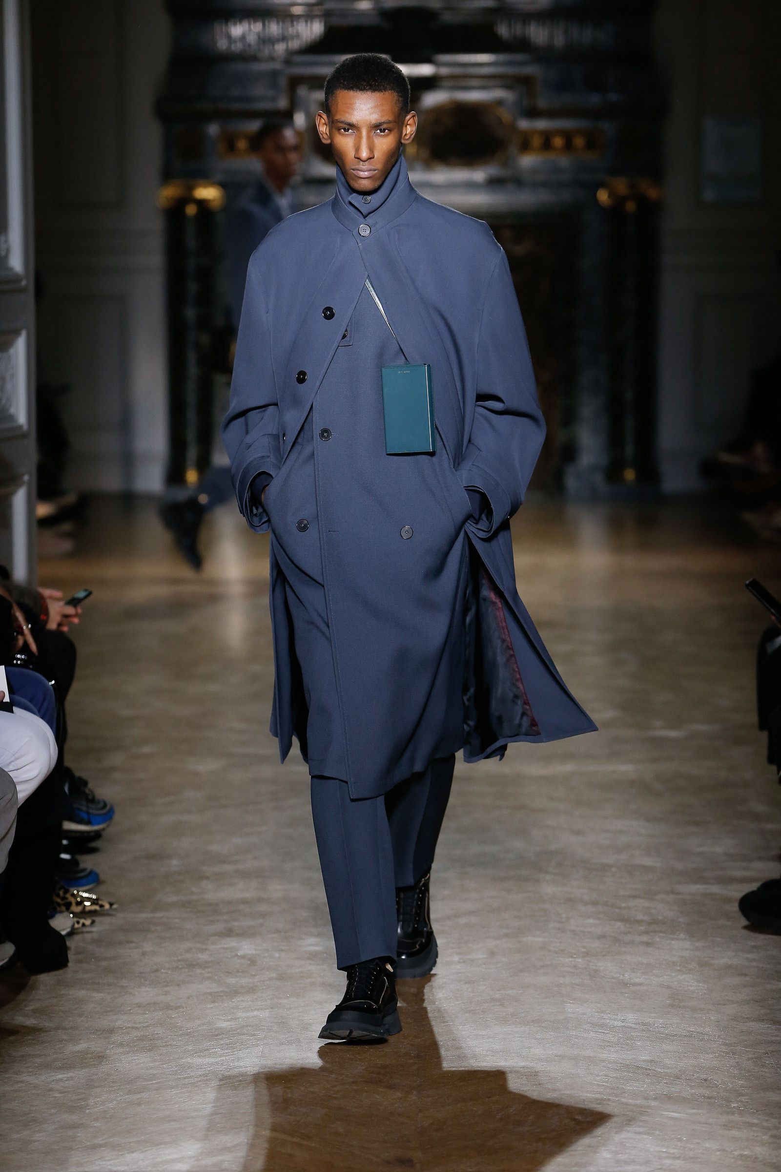 Jil Sander 19 aw ジルサンダー メンズ トレンチコート ネイビー ネイビーパンツ Jil Sander 19 aw ジルサンダー メンズ トレンチコート ネイビー ネイビーパンツ