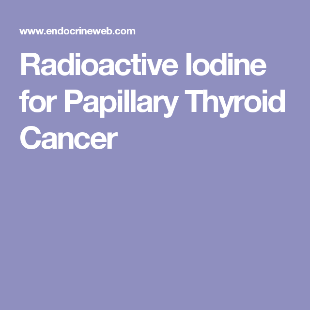 radioactive iodine treatment at home