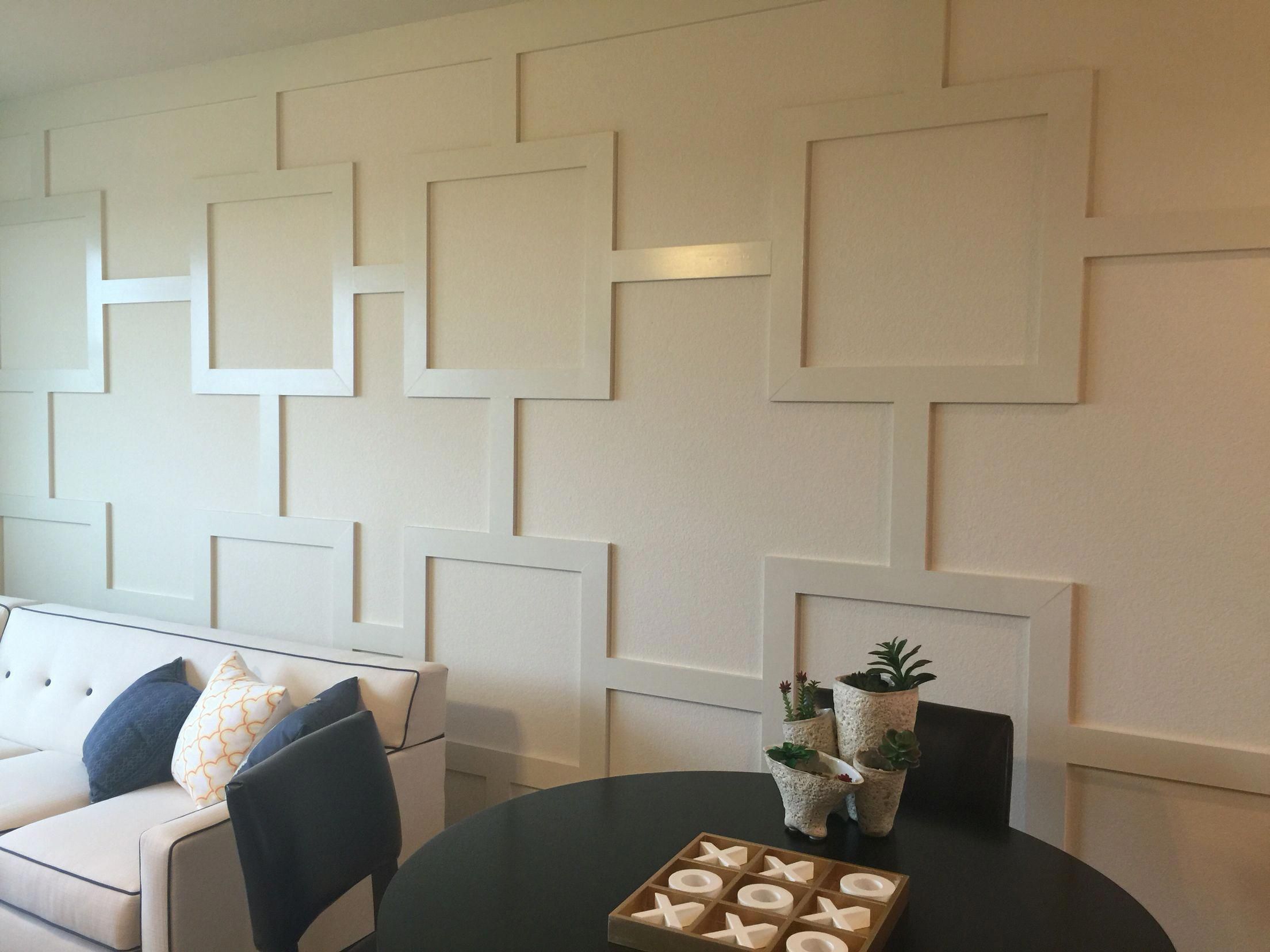 Wood Trim Design Accent Wall Simply Use 1x4 S To Add This Loo Wood Trim Design Accent Wall Simply Use 1x4 S To Add This Loo