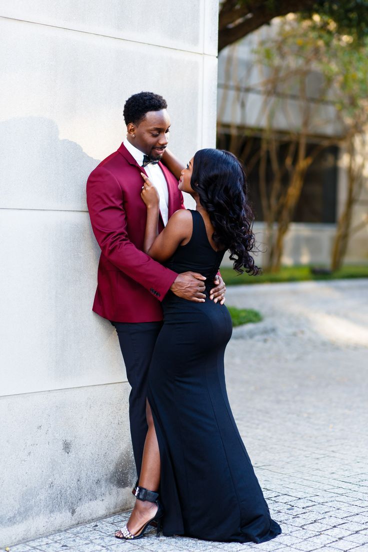 Raven & Brandon | Couples engagement photos, Black love couples