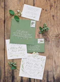 Paper Design Garden Party Editorial Grayed Jade Wedding Sage Green Wedding Invitations With A Hand Lettered Vibe Greeninvitations Feast And Jose Villa