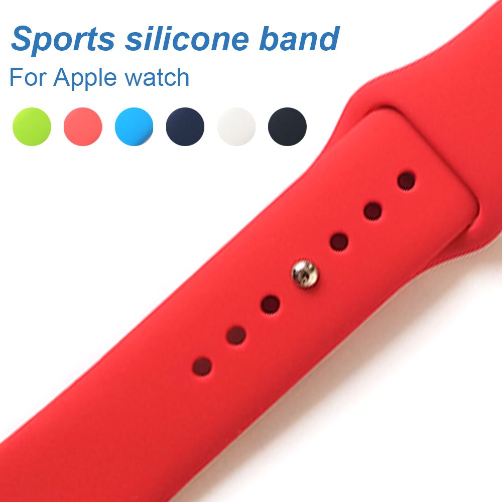 Us 3 99 Zoogou Sports Silicone 3 42mm 38mm Replace Bracelet Strap Watchband For Apple Watch 3 38mm Apple Watch Band Apple Watch Strap Apple Watch Series