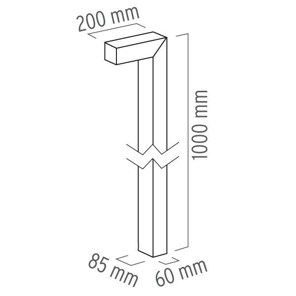 Dimensions 45 | Bollard light Bollard Lighting, Outdoor Lighting, Outdoor Decor, Outdoor Furniture, Lamp Design, Lighting Design, Led Treiber, Snap Out Of It, Flos