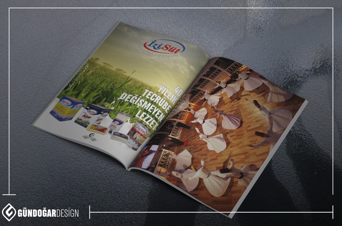 Kose Bucak Dunya Magazine Advertising Page Study Izisut Magaza Dunya