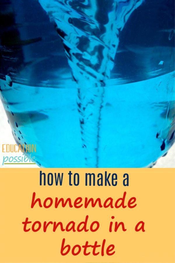 How to Make a Tornado in a Bottle | Tornado in a bottle, Science