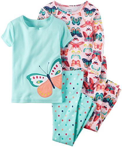 I M In Love With The Butterfly Print Http Amzn To 2gqfrit Carter S Baby Girls 4 Pc Cotton Print 18 Mont Baby Girl Pajamas Girls Pajamas Carters Baby Girl