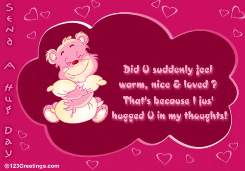 Hugged U In My Thoughts Hugs Hug Good Morning Hug Thoughts