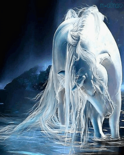 Carezze di seta Unicorn And Fairies, Unicorn Fantasy, Fantasy Horses, Unicorns And Mermaids, Unicorn Horse, Unicorn Art, Unicorn Crafts, White Unicorn, Unicorn Decor