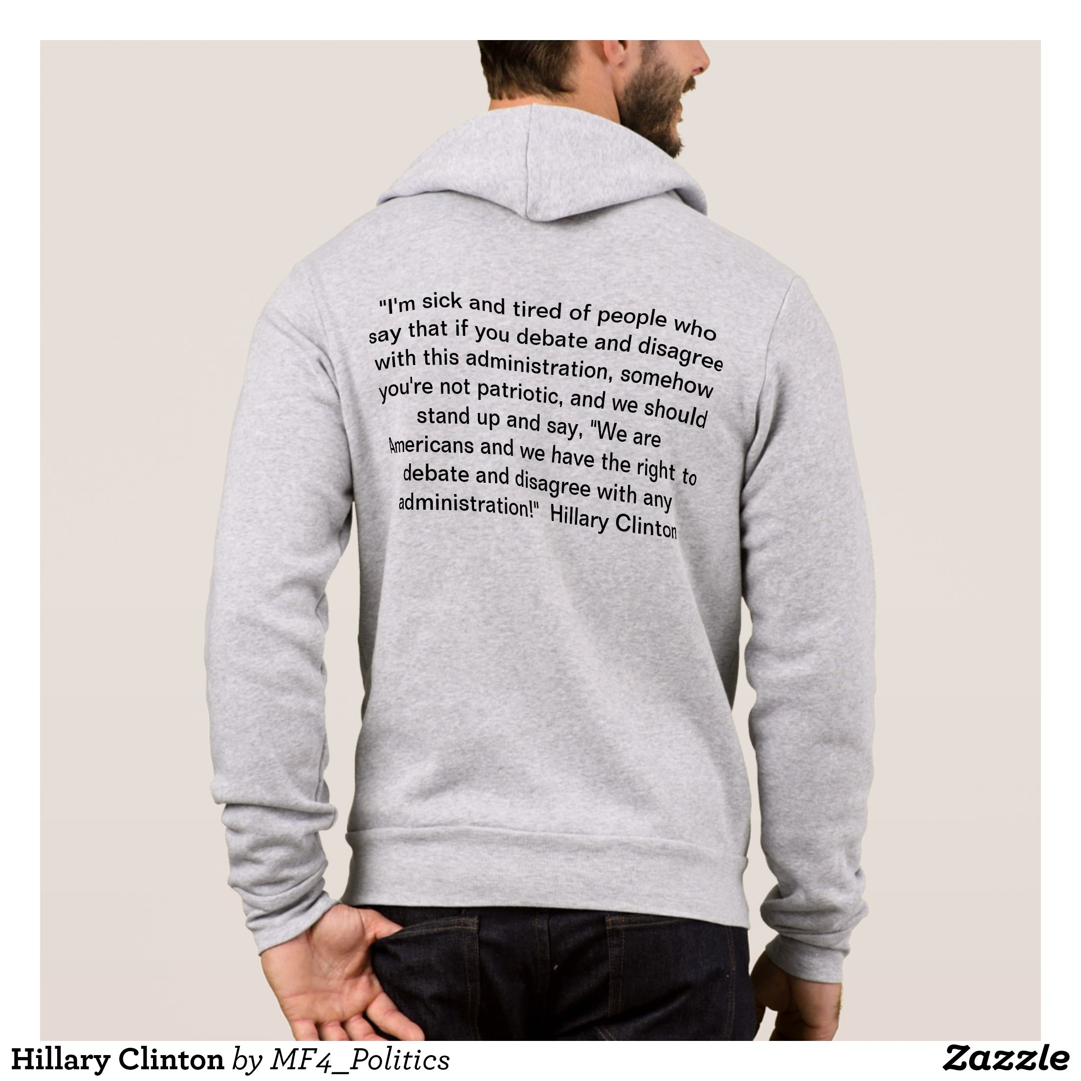 pin on men 39 s hoodies comfortable and warm hooded hillary clinton graphic designer