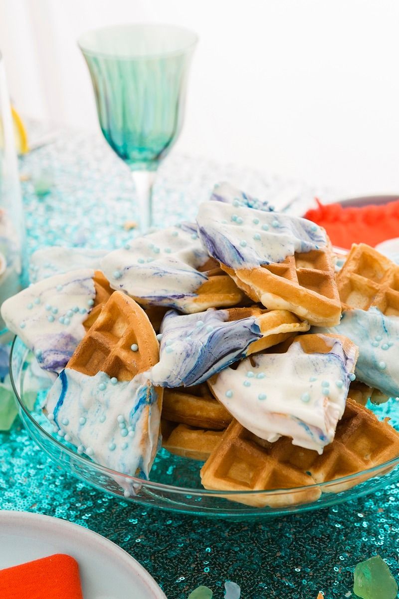 Mermaid Inspired Waffle Bites Waffle Recipes Brunch Recipes mermaid-inspired-waffle-bites-waffle-recipes-brunch-recipes