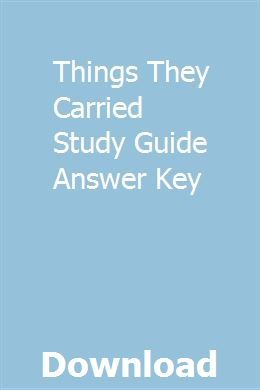 The things they carried essay questions