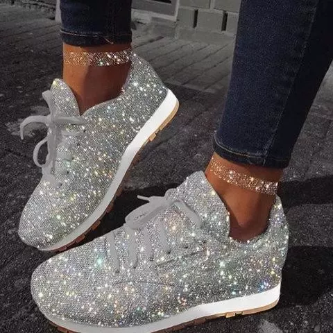 Women Muffin Rhinestone New Crystal Platform Sneak Women Muffin Rhinestone New Crystal Platform Sneak
