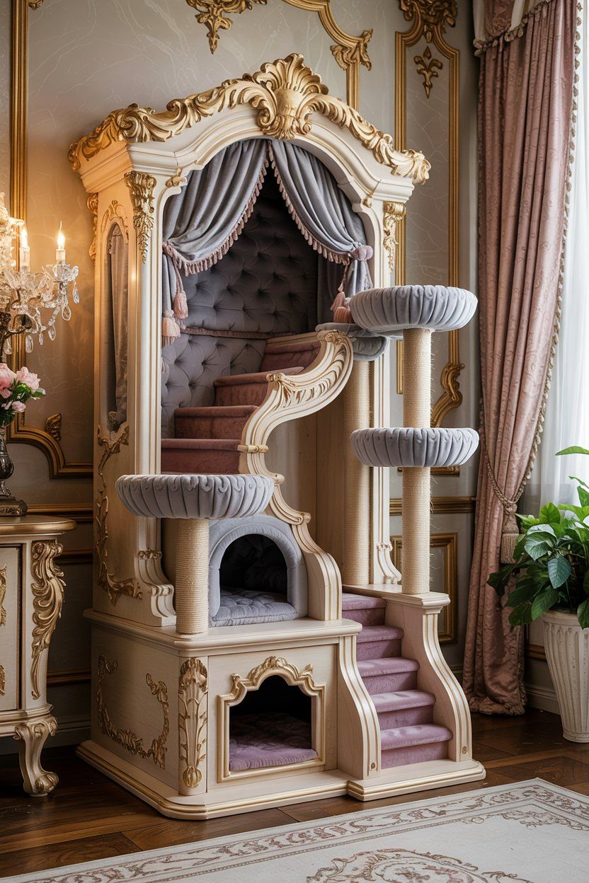 20+ Victorian-Inspired Decorative Cat Towers for the Sophisticated Pet
