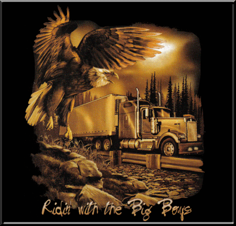 funny semi truck driver