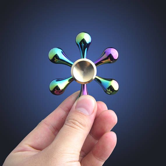 Raindrop Droptop Fidget Spinner Metal Clean Fresh New 2017