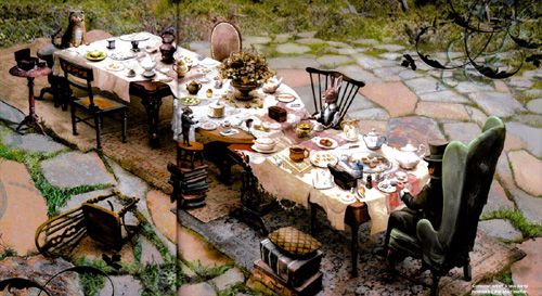 Alice In Wonderland Concept Art Hits The Web Alice In Wonderland Tea Party Alice In Wonderland Aesthetic Mad Hatter Tea Party