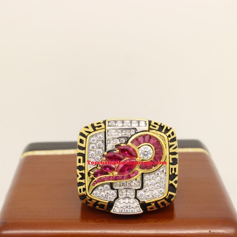 2002 Detroit Red Wings NHL Stanley Cup Championship Ring Detroit Red 2002-stanley-cup-champions-detroit-red-wings-brett-hull-detroit-red