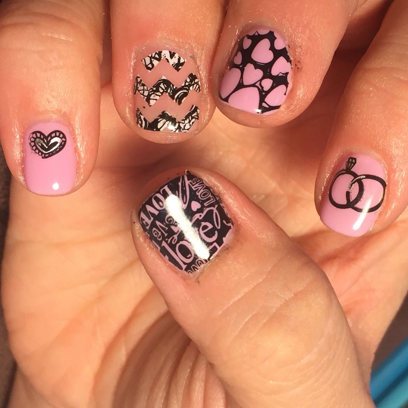 Bridal shower nails. Ask for Bria at Spalon Montage, Woodbury MN