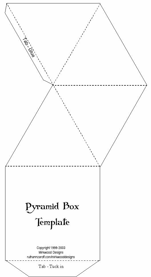 printable templates pyramid box
